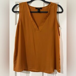 Sleeveless V-Neck Shell Top